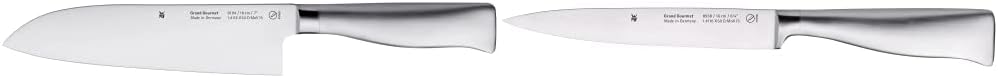 WMF Grand Gourmet Santoku Messer 32 cm, Made in Germany, Klinge 18 cm & Grand Gourmet Filiermesser f