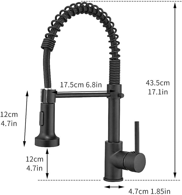 AIMADI Wasserhahn Küche, Küchenarmatur Ausziehbar mit 2 Strahlarten: Gesprüht & Strahl, Einhebelmisc