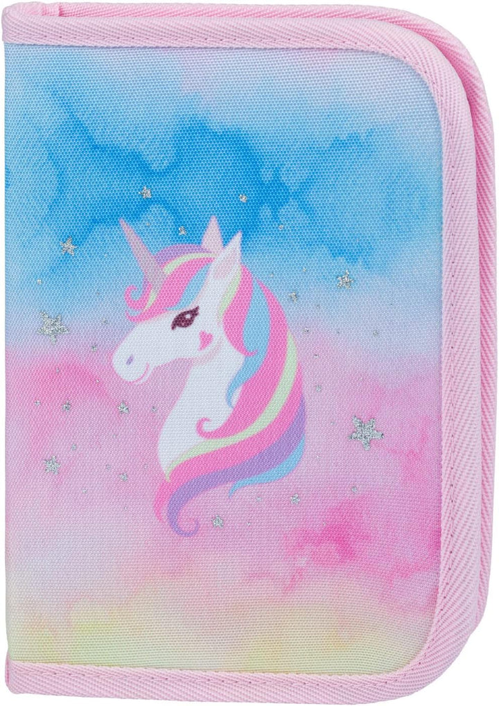 Baagl Schulranzen Mädchen Set 3 Teilig (Zippy Schultasche für 1. Klasse, Mäppchen, Turnbeutel), Grun