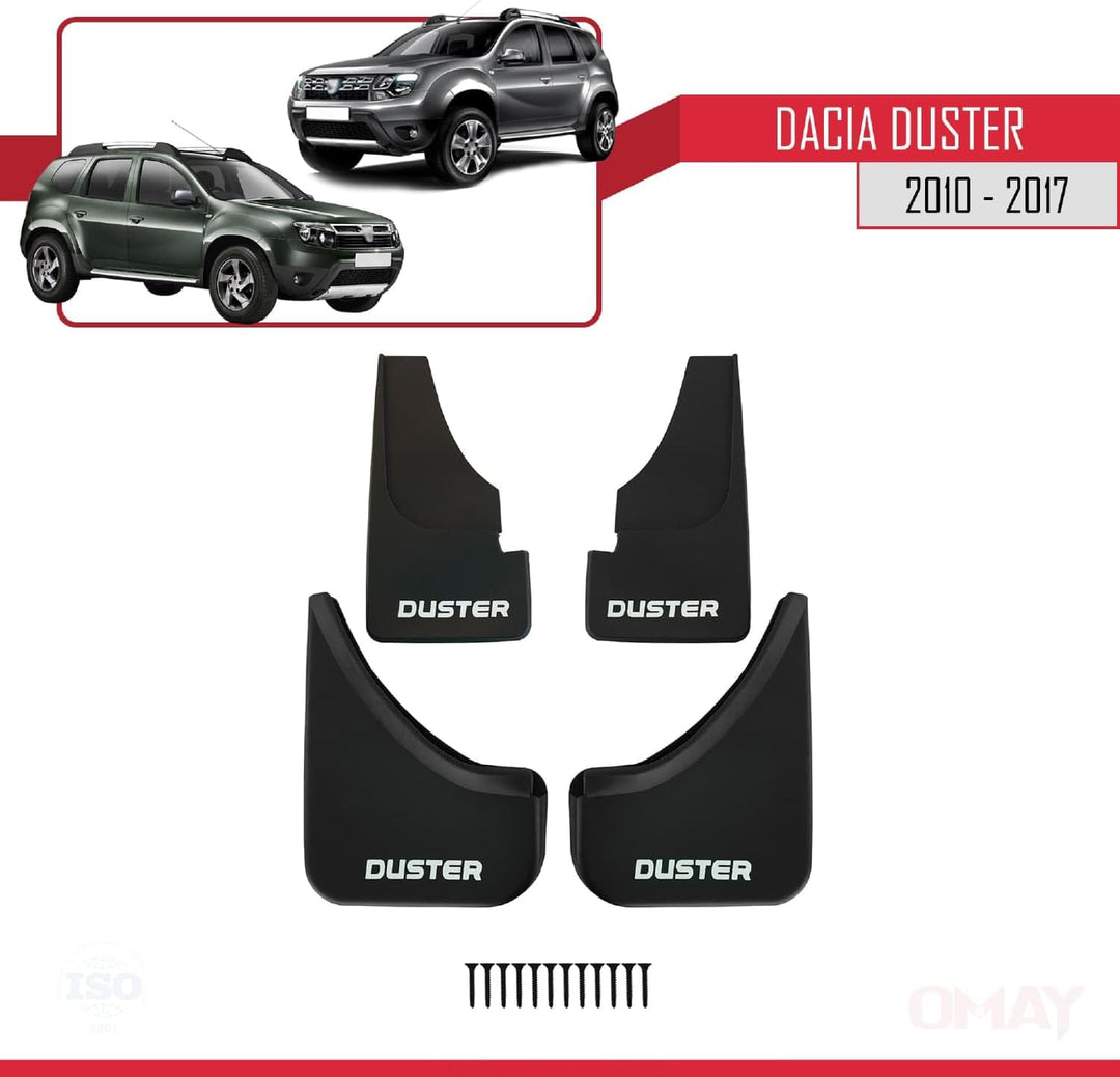 RE&AR Tuning Kompatibel mit Dacia Duster (HS) 2010-2017 Auto Kotflügel Vorne Hinten Satz 4 Stück Sch