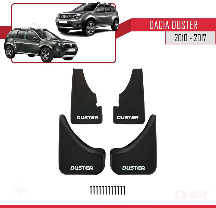 RE&AR Tuning Kompatibel mit Dacia Duster (HS) 2010-2017 Auto Kotflügel Vorne Hinten Satz 4 Stück Sch