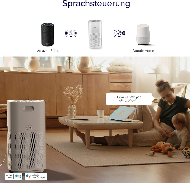 LEVOIT HEPA Luftreiniger für Raucherzimmer Allergiker, CADR 697m³/h bis 147㎡ Wohnung, PM2,5 Luftqual