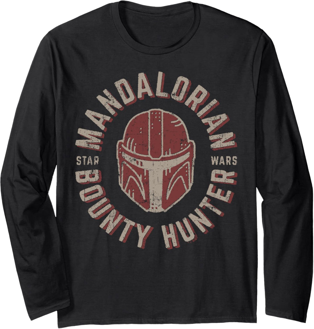 Star Wars The Mandalorian Bounty Hunter Logo Langarmshirt