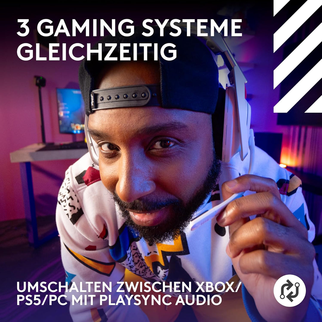 Logitech G Astro A50 LIGHTSPEED kabellose Gaming-Headset + Basisstation (Gen 5), PRO-G GRAPHENE, 3-S