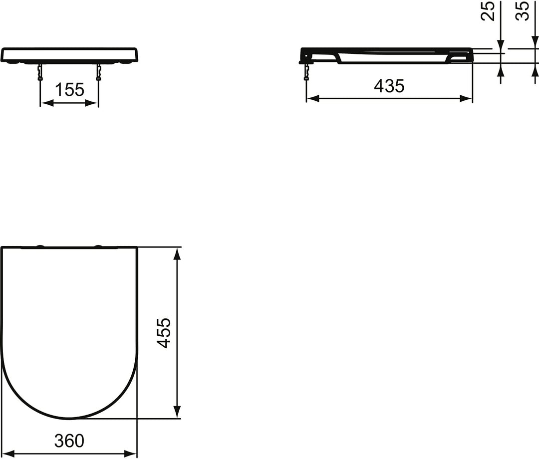 Ideal Standard T376101 Blend Curve WC-Sitz, Wrapover
