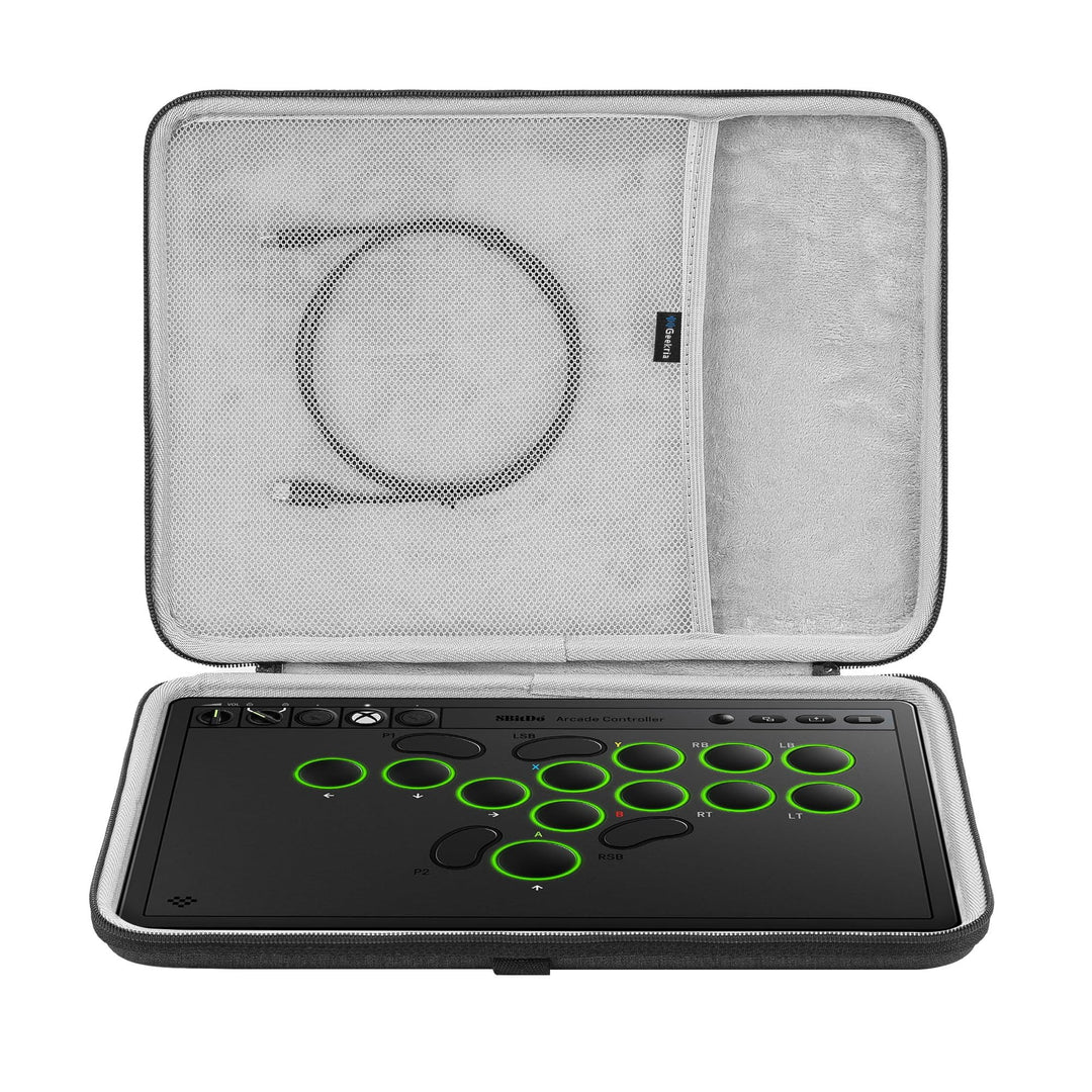 Geekria Hartschalen-Reise-Tragetasche, kompatibel mit Razer Kitsune / 8BitDo All-Tasten-Arcade-Contr