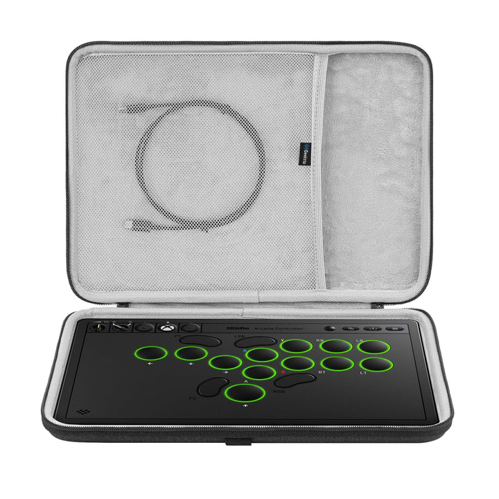 Geekria Hartschalen-Reise-Tragetasche, kompatibel mit Razer Kitsune / 8BitDo All-Tasten-Arcade-Contr