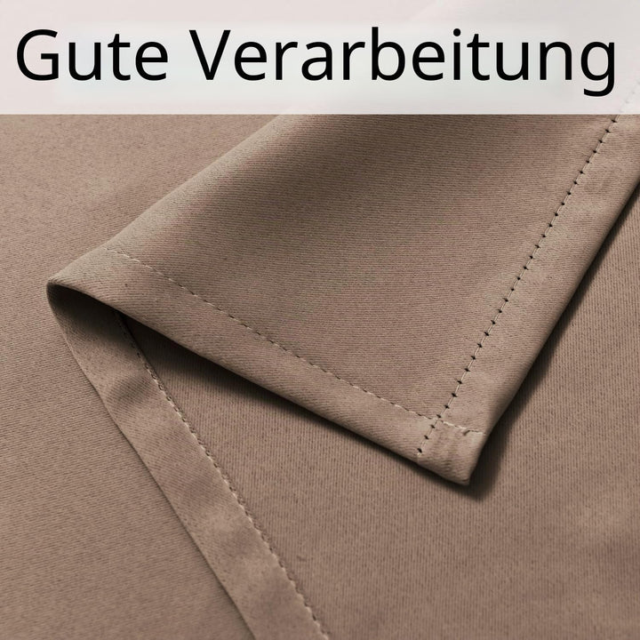 DWCN Vorhang Blickdicht Verdunkelungsgardinen mit Ösen 2 Stücke Thermogardine für Wohnzimmer,Schlafz