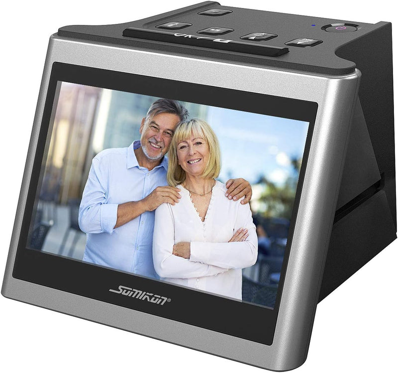 Somikon Diascanner: Stand-Alone-Dia- & Negativscanner, 5"/12,5 cm IPS-Display, 22 MP, HDMI (Dias dig