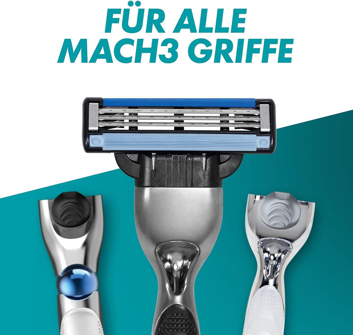 Gillette Mach3 Rasierklingen für Männer, 16 Ersatzklingen 8 Stück (2er Pack), 8 Stück (2er Pack)