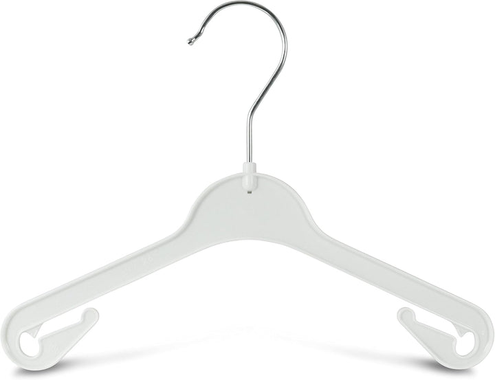 Kinder-Kleiderbügel in weiss aus Kunststoff, 20 Stück für Babys, 26cm