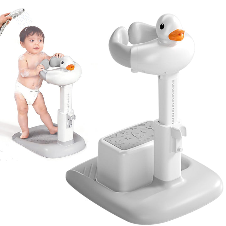 KIRJAUDU Badewannensitz Baby, Baby Badewanne mit Gestell zum Stehen Unterstützen, Höhenverstellbar &amp;
