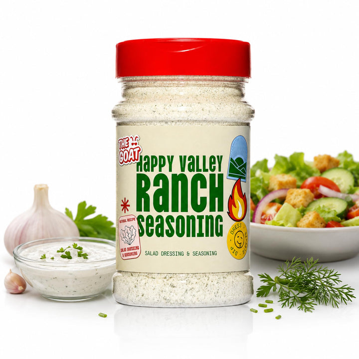 The GOAT Ranch Gewürzmischung 200g – Cremiges Buttermilch-Kräuter-Gewürz für Dressing, Dip, Marinade
