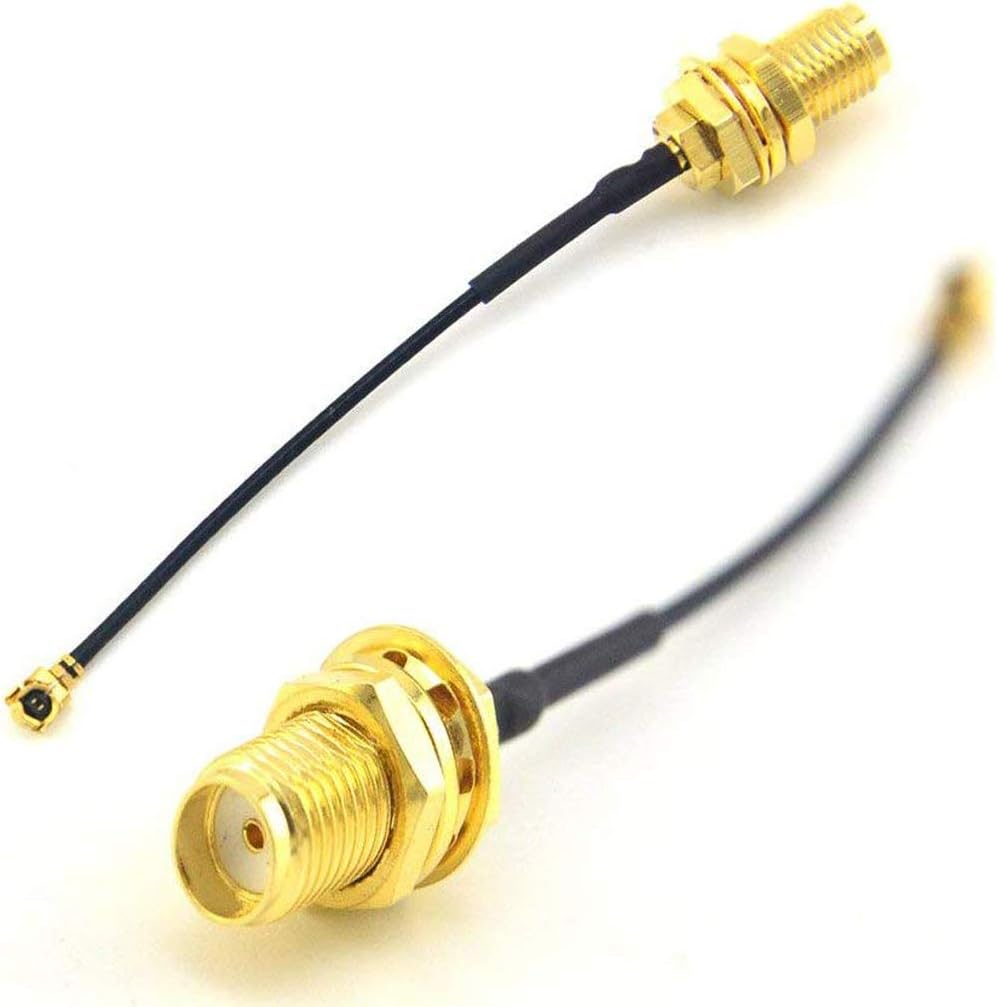 HiLetgo 5 Stück IPX IPEX U.FL to SMA Female Pigtail Antenne WiFi Koaxial Low Loss Kabel 6 Zoll (15 c