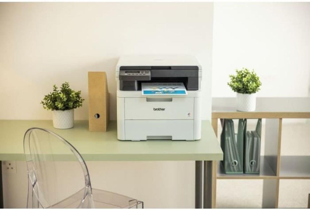 Brother DCP-L3520CDWE EcoPro - Kompaktes 3-in-1 Farb-LED Multifunktionsgerät mit WLAN/LAN und Duplex