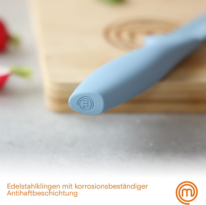 MasterChef Messerset, Küchenmesser Set ink. Kochmesser, Gemüsemesser, Schälmesser, Schneidemesser &