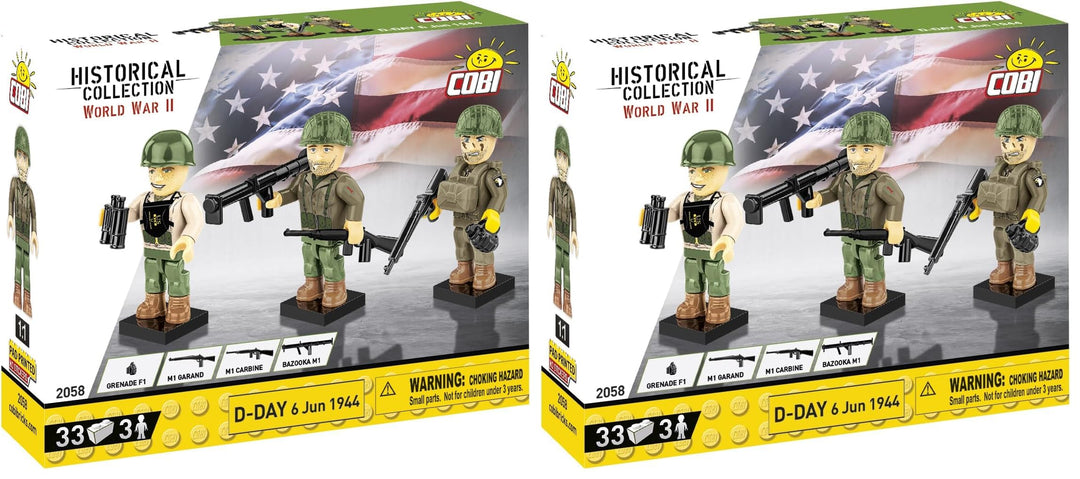 COBI D-Day June 6 1944 (Packung mit 2) 13,0 x 3,7 x 10,5 cm (Packung mit 2), 13,0 x 3,7 x 10,5 cm (P