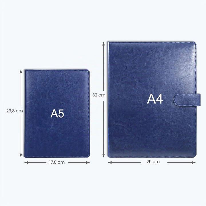 A5 Klemmbrett Mappe Schreibmappe mit Klemmbrett A5 Organizer Mappe Din (Blau), blau