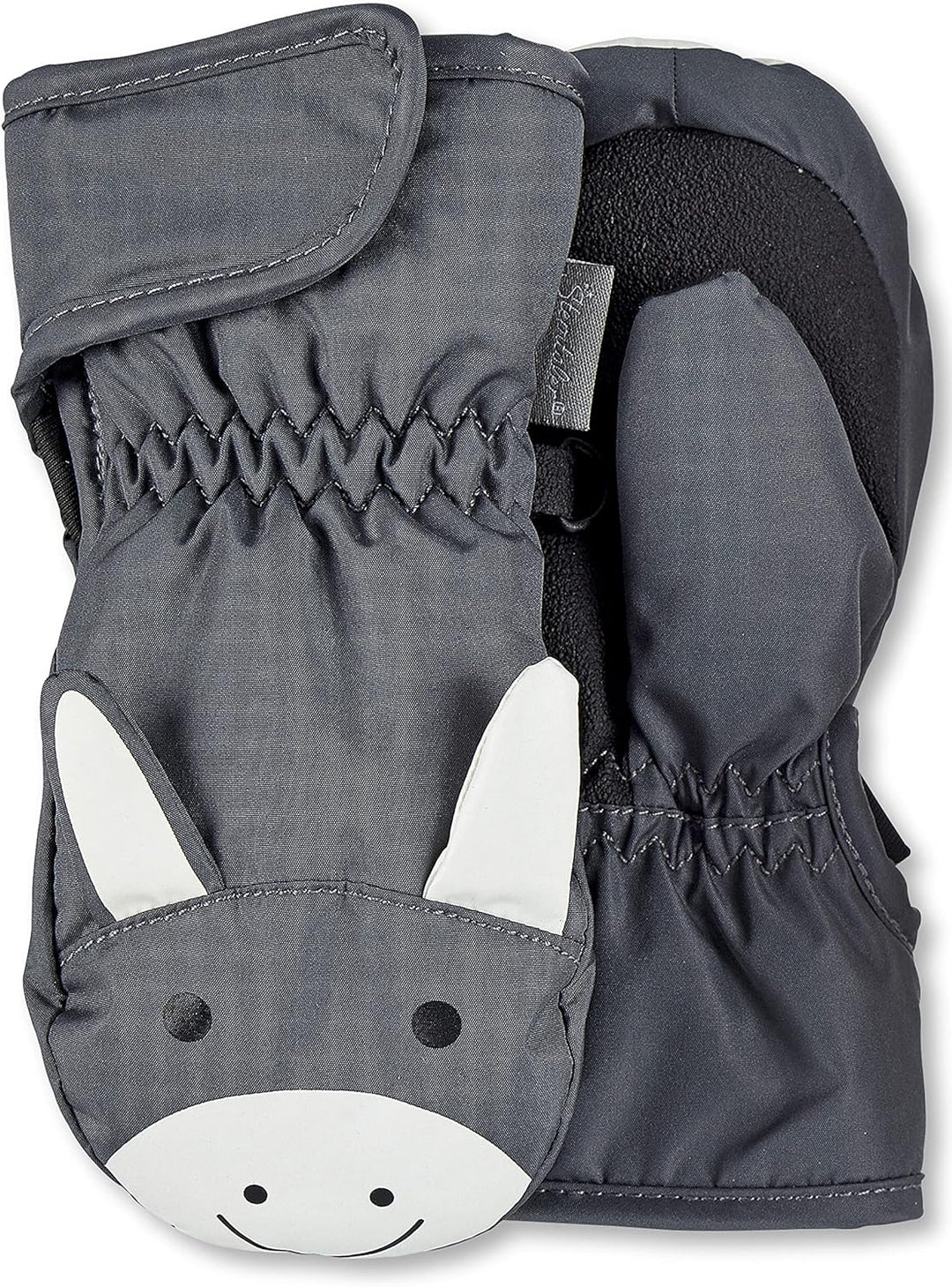 Sterntaler Unisex Kinder Fäustel Baby Fäustling Esel Emmi 1 Dunkelgrau, 1 Dunkelgrau