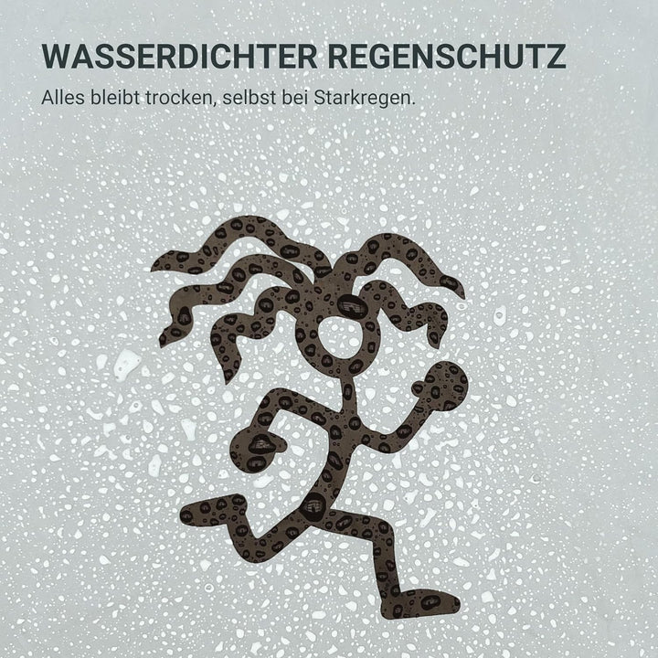 FUCHS & REBELL® Reflektierender + Wasserdichter Regenschutz für Rucksäcke, Schulranzen, Backpack, Sc