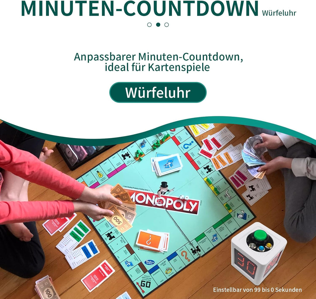 Poker Shot Clock, Sekunden-Countdown-Timer für Poker/Casino/Schachturniere, 20/30 Sekunden und benut