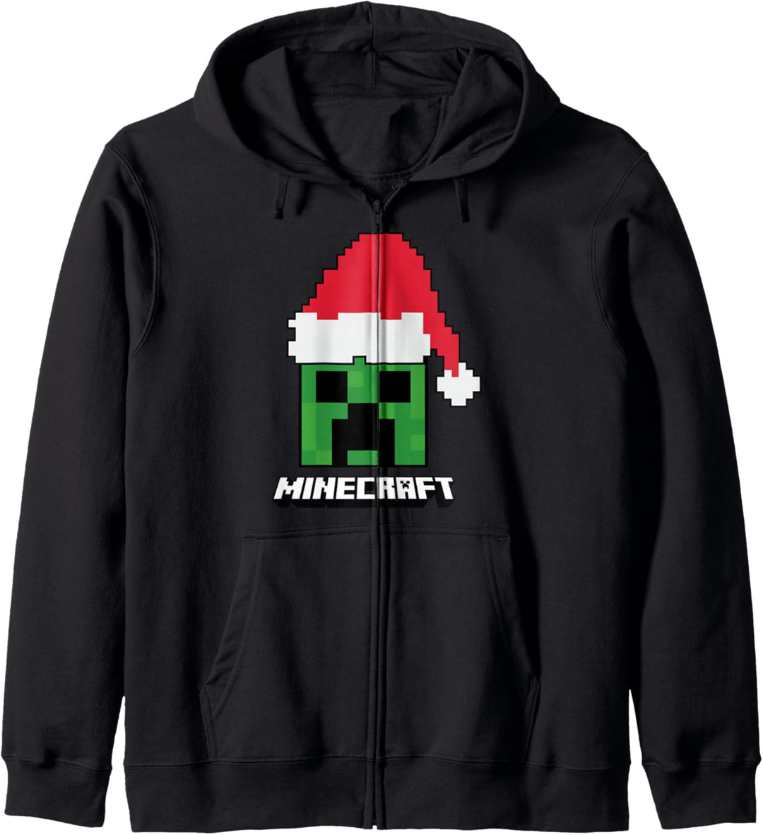 Minecraft Weihnachten Creeper Santa Hat Kapuzenjacke
