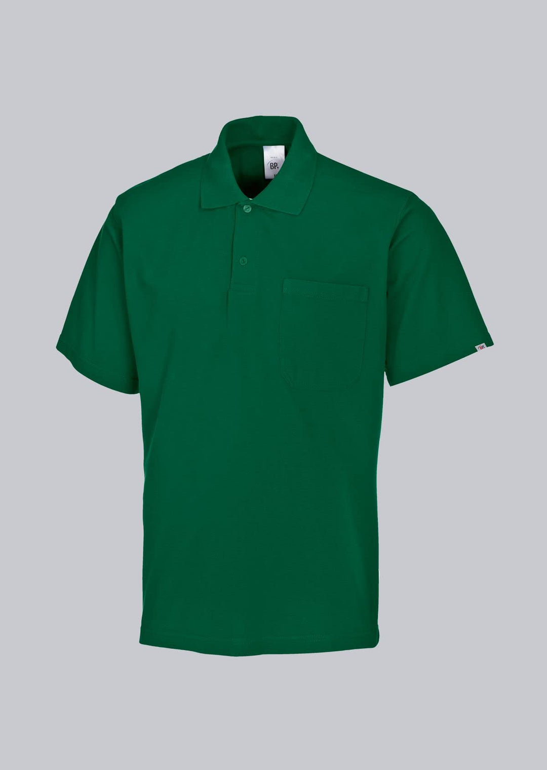 BP 1612-181-74-S Unisex-Poloshirt, 1/2 Ärmel, Polokragen mit Knopfleiste, 70 cm, 220,00 g/m² Stoffmi