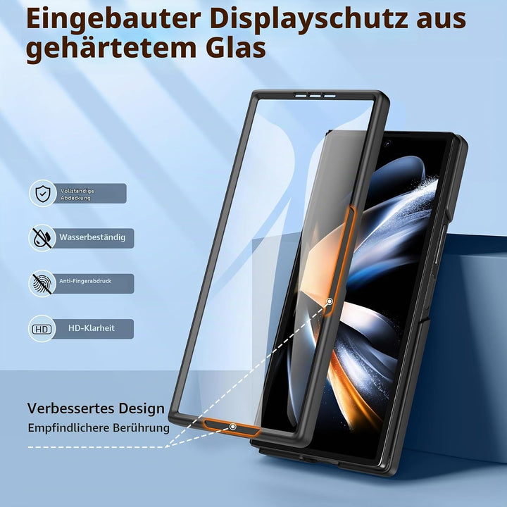 für Samsung Galaxy Z Fold 7 Hülle [Kompatibel mit MagSafe] mit Displayschutzfolie, Hart PC Ultra Dün