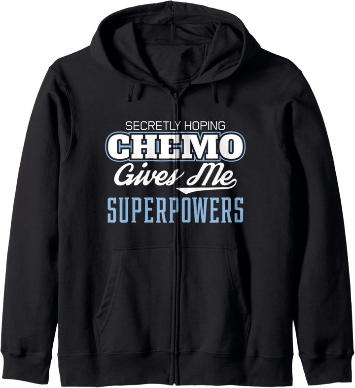 Lustiges krebshoffendes Chemo gibt mir Superkräfte Design Kapuzenjacke