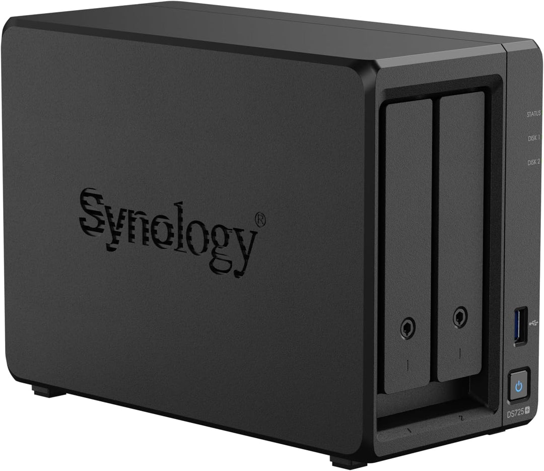 Synology DS725+ NAS-Kit mit 2 Einschüben, Ryzen CPU, 4 GB Speicher, 2,5 GbE-NIC Standardbenutzer, in