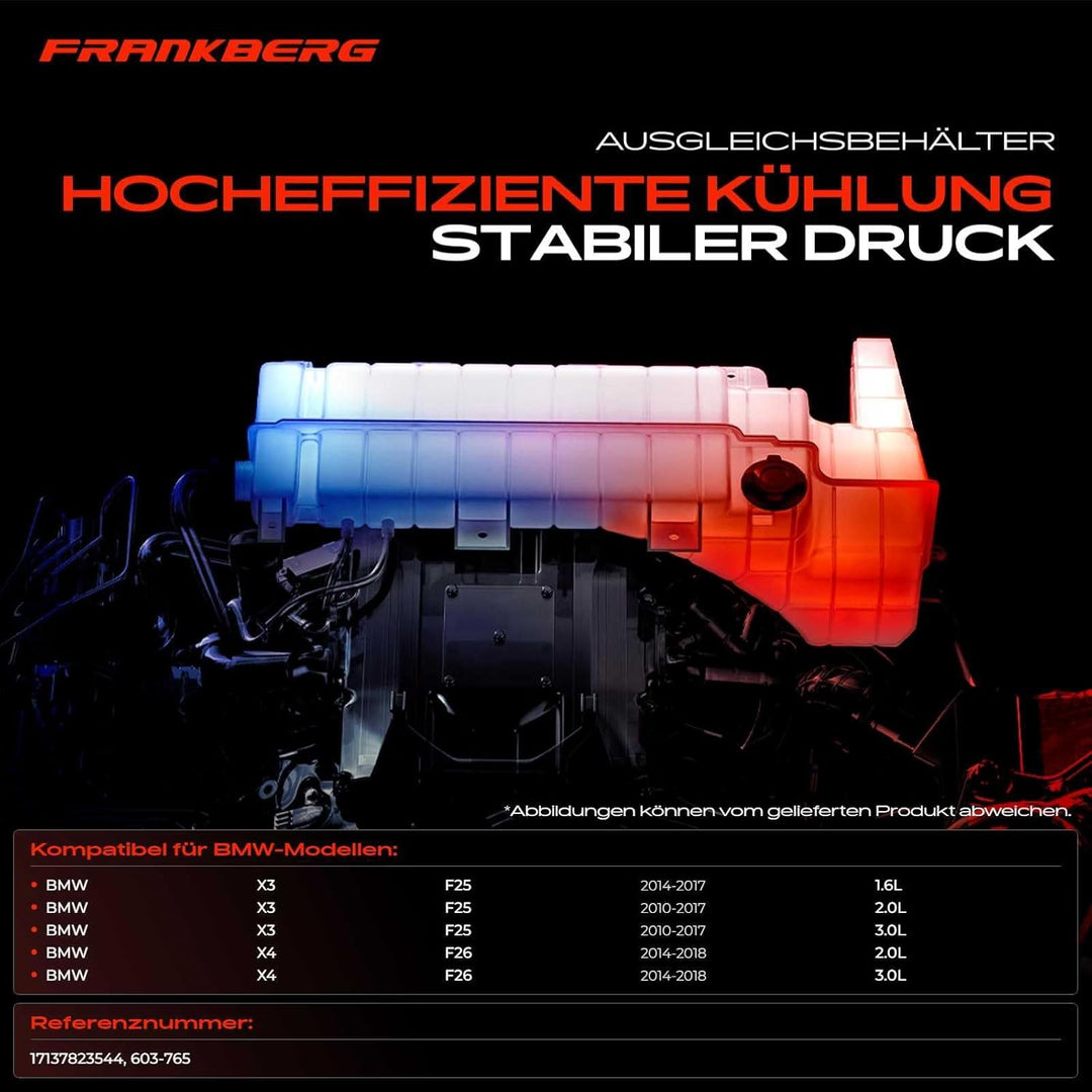 Frankberg Ausgleichsbehälter Kühlmittelbehälter für X3 X4 F25 F26 2014-2018 17137823544