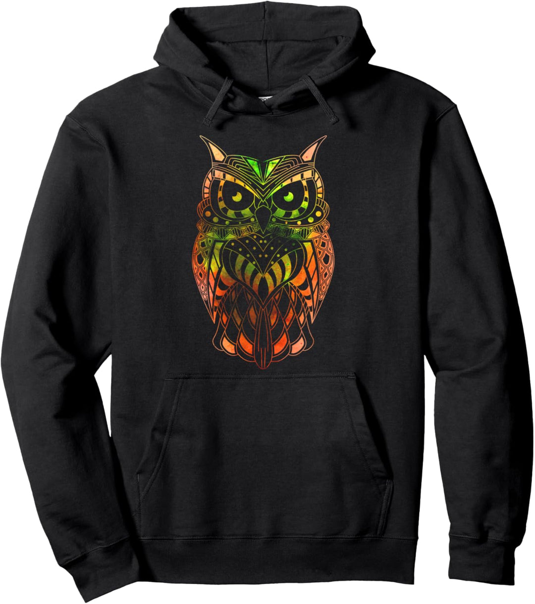 Grafik Eule Sommer Pullover Hoodie