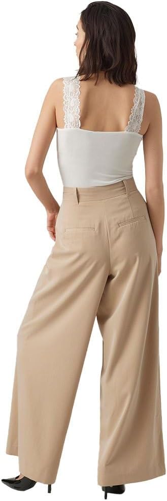 VERO MODA Damen Vmalia Mr Skinny Shape Jeans Ecru Noos Top L Ecru, L Ecru