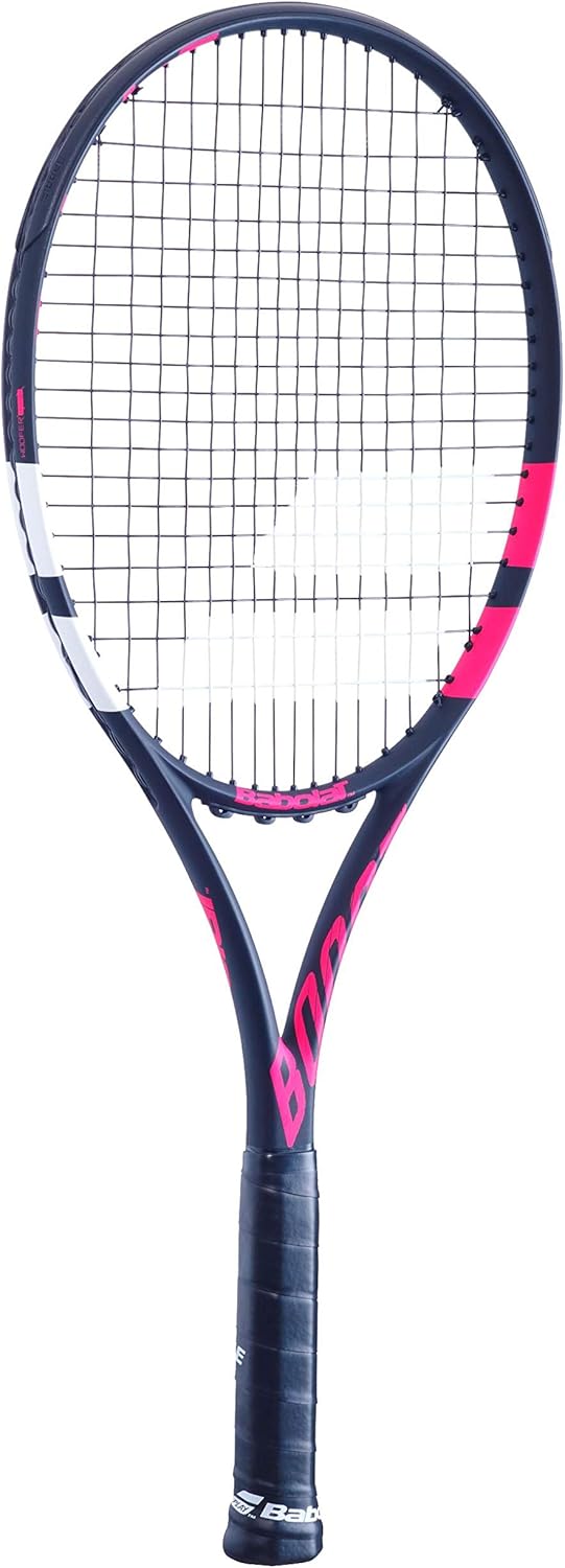 Babolat Boost aero Strung Tennisschläger, Herren Grip 1 335-Black Pink White, Grip 1 335-Black Pink