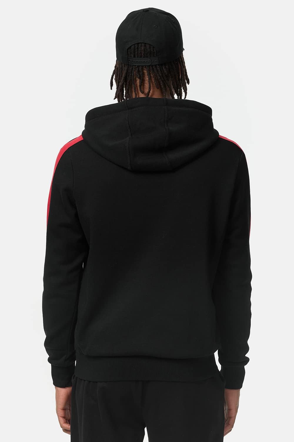 Lonsdale Herren Langwell Kapuzenpullover XXL Black/White/Red, XXL Black/White/Red