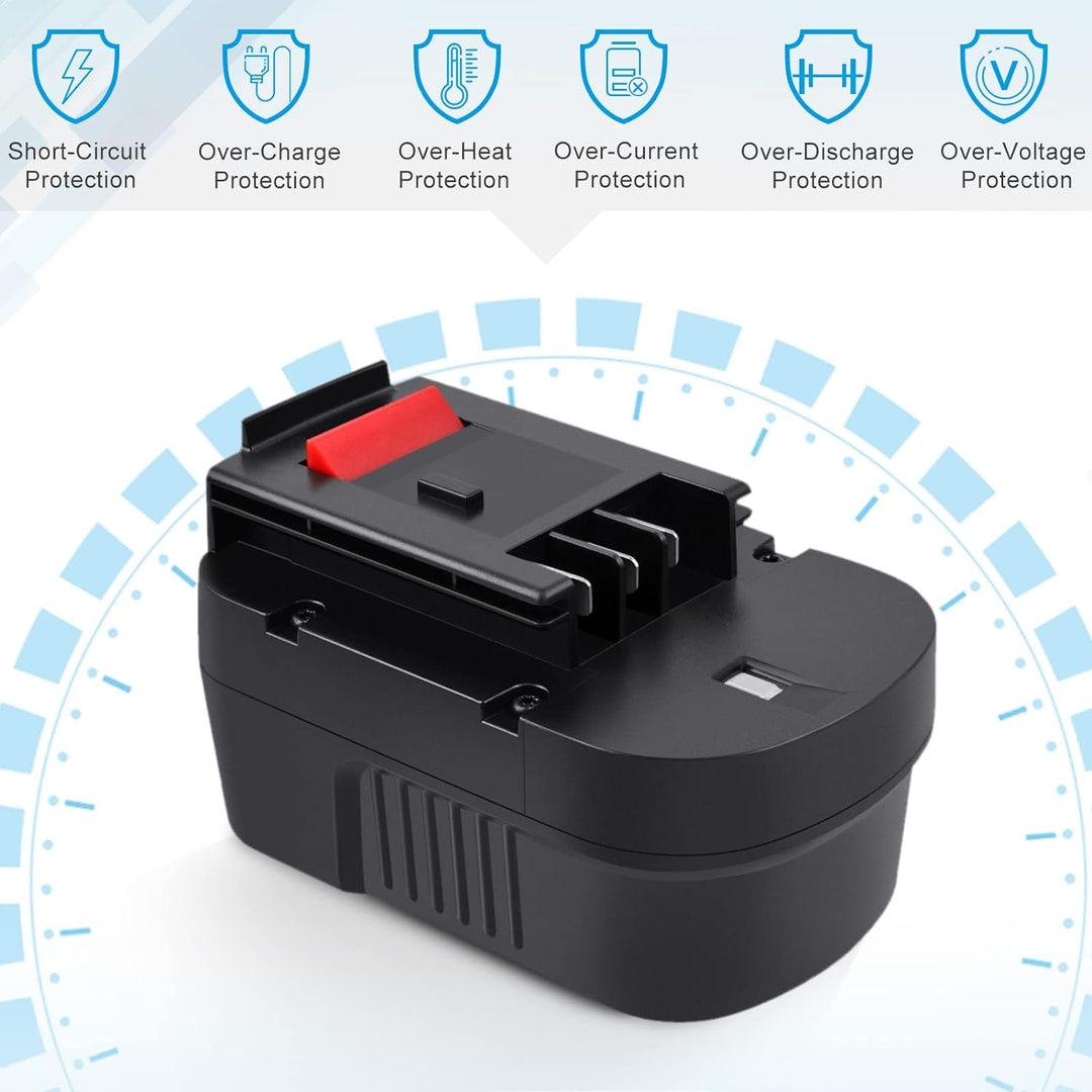 iPrize 14.4V 4.0Ah Ersatzakku für Black+Decker A14 A144 A144EX A14F B-8316 BD1444L BPT1048 HPB14 499