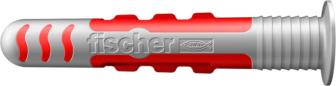 fischer DuoSeal 6 x 38 S, Universaldübel für Nassbereiche (50 Stk.) mit Schrauben, leistungsstarke D