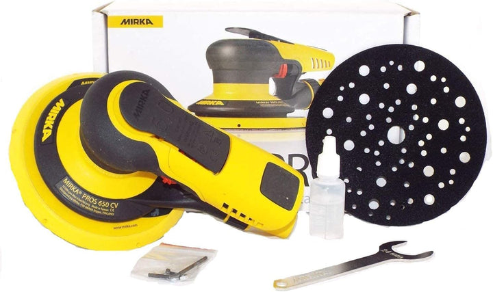 Mirka PROS 650CV / Druckluft Exzenter-Schleifer Schleifmaschine mit Zentral-Absaugung und Klett/für