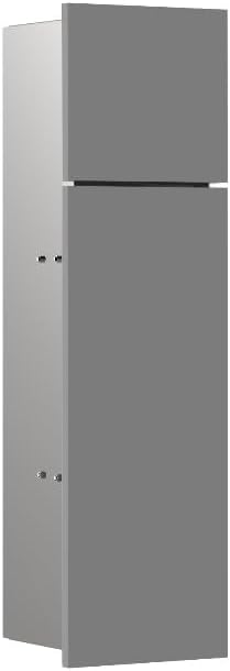 Emco Asis Pure Unterputz-WC-Modul, Badezimmerschrank als Klobürsten- und Toilettenpapierhalter mit e