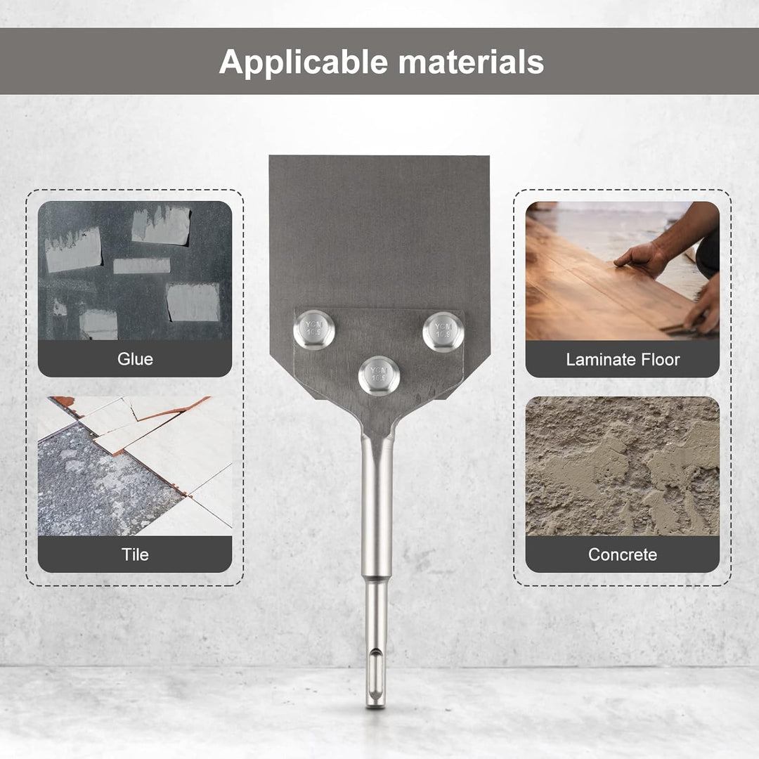 CPROSP SDS-Plus Spachtelmeissel Meissel 250x100mm, zum Abtragen von Bodenbelägen und Beschichtungen