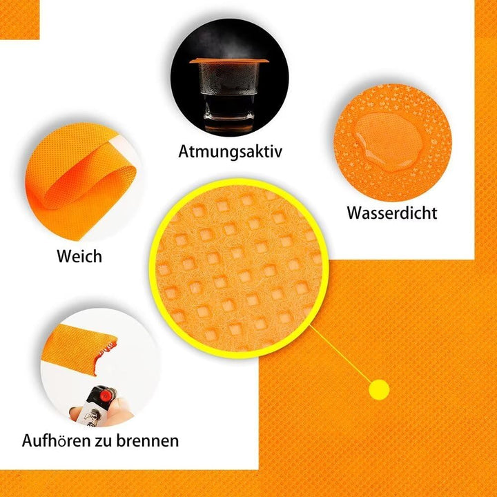 Tischdeckenrolle, 1 × 25M, Orange, Einweg Vlies Stoffähnlich Tischdecke Rolle, Meterware Tischtuchro