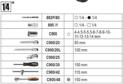 Beta - BW 2054E-100 Koffer mit 100 Werkzeugen für allgemeine Wartungsarbeiten Nachfolger, Nachfolger