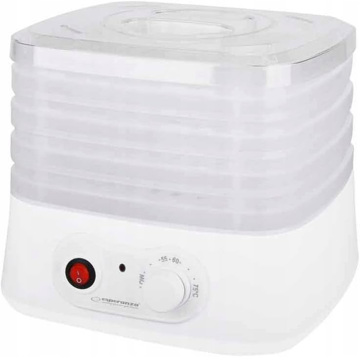 Esperanza EKD004 Food Dehydrator Transparent White 250 W, Weiss