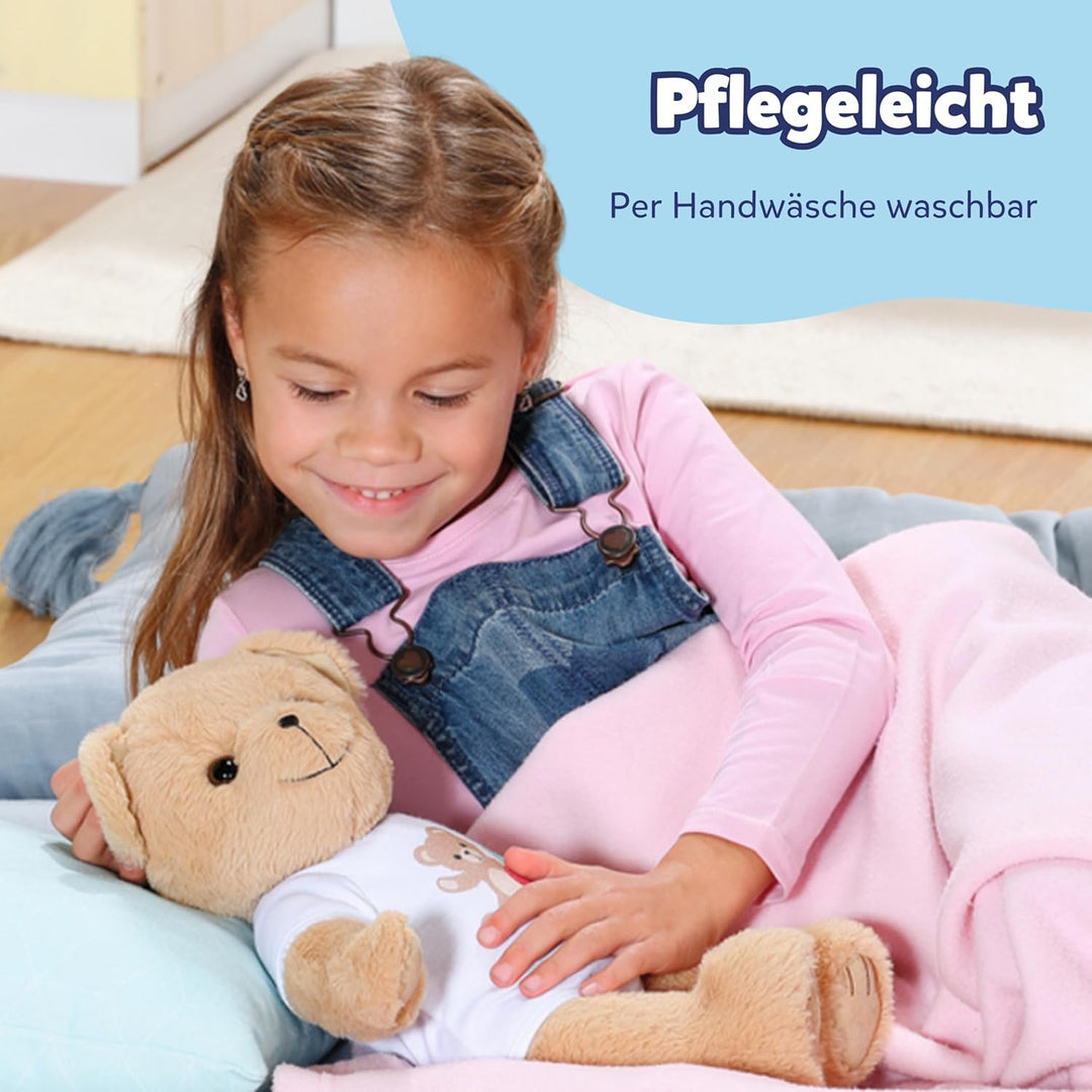 BABY born Bär, Teddy Kuscheltier mit weissem Strampler und beweglichen Armen und Beinen, 835388 Zapf