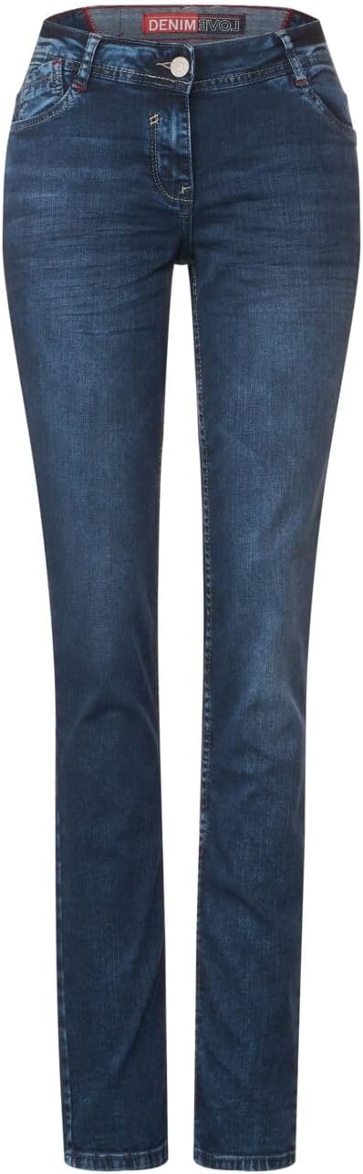 Cecil Damen Jeanshose Loose B376728 26W / 34L Authentic Mid Blue Wash, 26W / 34L Authentic Mid Blue