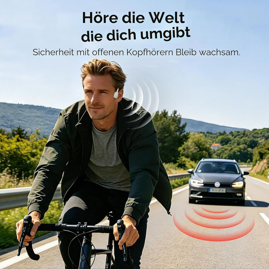 esonstyle Knochenschall Kopfhörer Bluetooth 6.0 - IPX7 wasserdichte Bone Conduction Headphones mit M