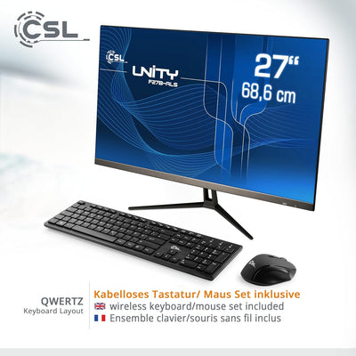 All-in-One-PC CSL Unity F27B-ALS, 68,58 cm (27 Zoll, 1920x1080 Full HD) - Leistungsstarker AIO (Inte