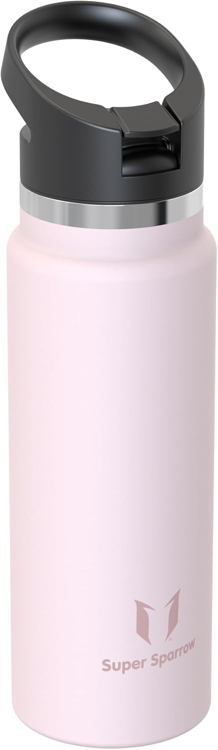 Super Sparrow Trinkflasche Edelstahl 1000ml - Breite Öffnung SwivelSip Thermosflasche - BPA-Frei The
