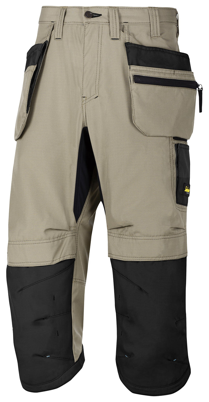 Snickers Workwear 6103 LiteWork, 37.5 Piratenhose mit Holstertaschen, 1 Stück, 100, khaki, 610320041