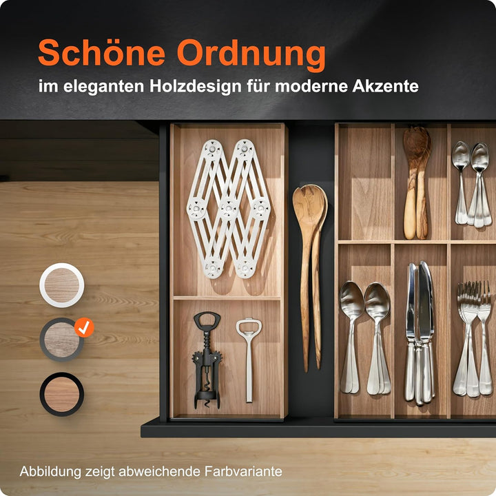 BLUM AMBIA-LINE Schubkastenrahmen breit, NL500mm, B200mm, Farbe: Nebraska Eiche